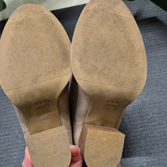 Call It Spring Beige Suede Heeled Boots - Picture 8 of 11